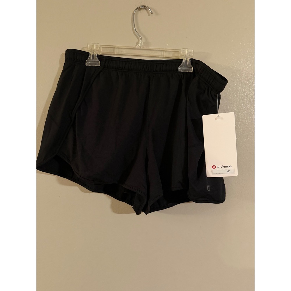Lululemon Swiftly Mid-Rise Short 3" Black Running Training Shorts Size 12 NWT